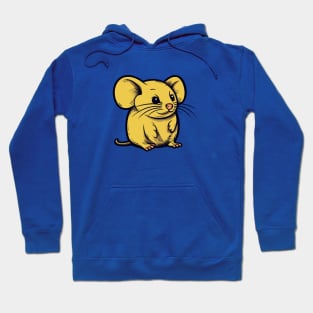 Adorable Yellow Mouse Character || Vector Art Hoodie